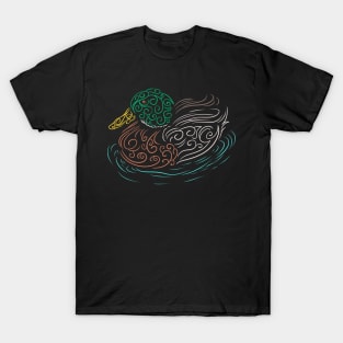 Duck lovers love this mandala in shape of a duck T-Shirt